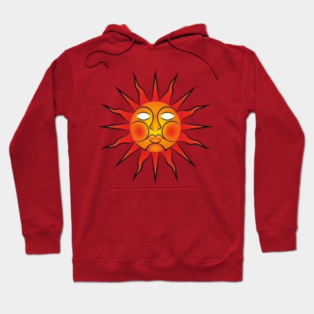 Folk Horror / Wicker Man Sun Sigil Hoodie by Ricardo77